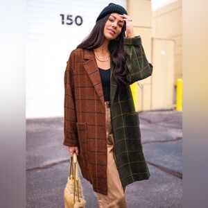 Dressed in Lala Scorpio OG Half + Half Oversized Coat